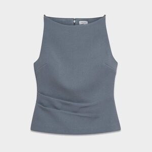 Aritzia Babaton FigureKnit Commons Top, Size S, Vintage Navy Sleeveless Boatneck